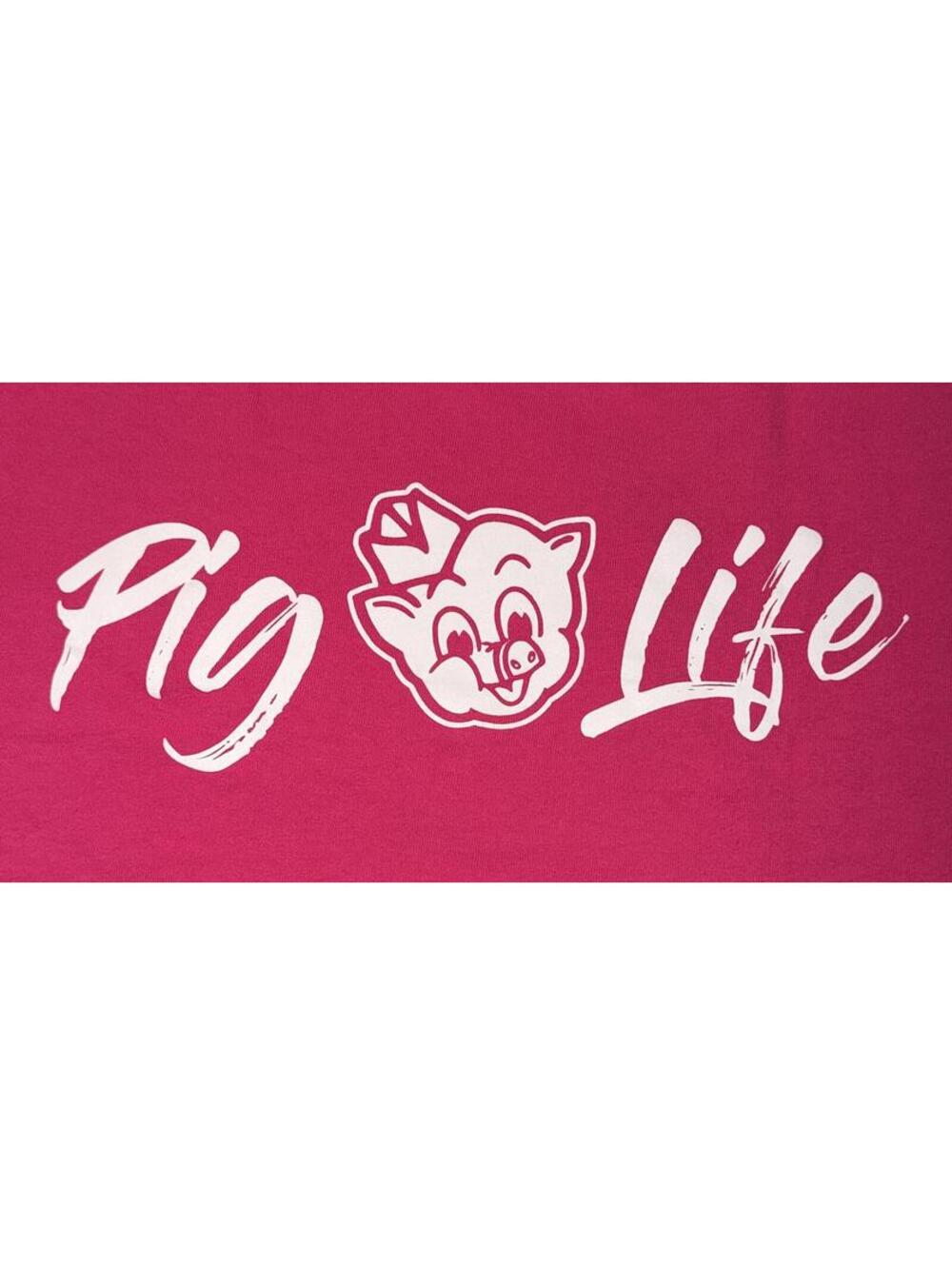 Piggly Wiggly Hot Pink “Pig Life” Graphic Short Sleeve T-Shirt, Size M